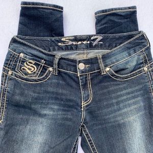 7 For All Mankind Skinny Jeans Embellished 29